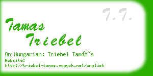 tamas triebel business card